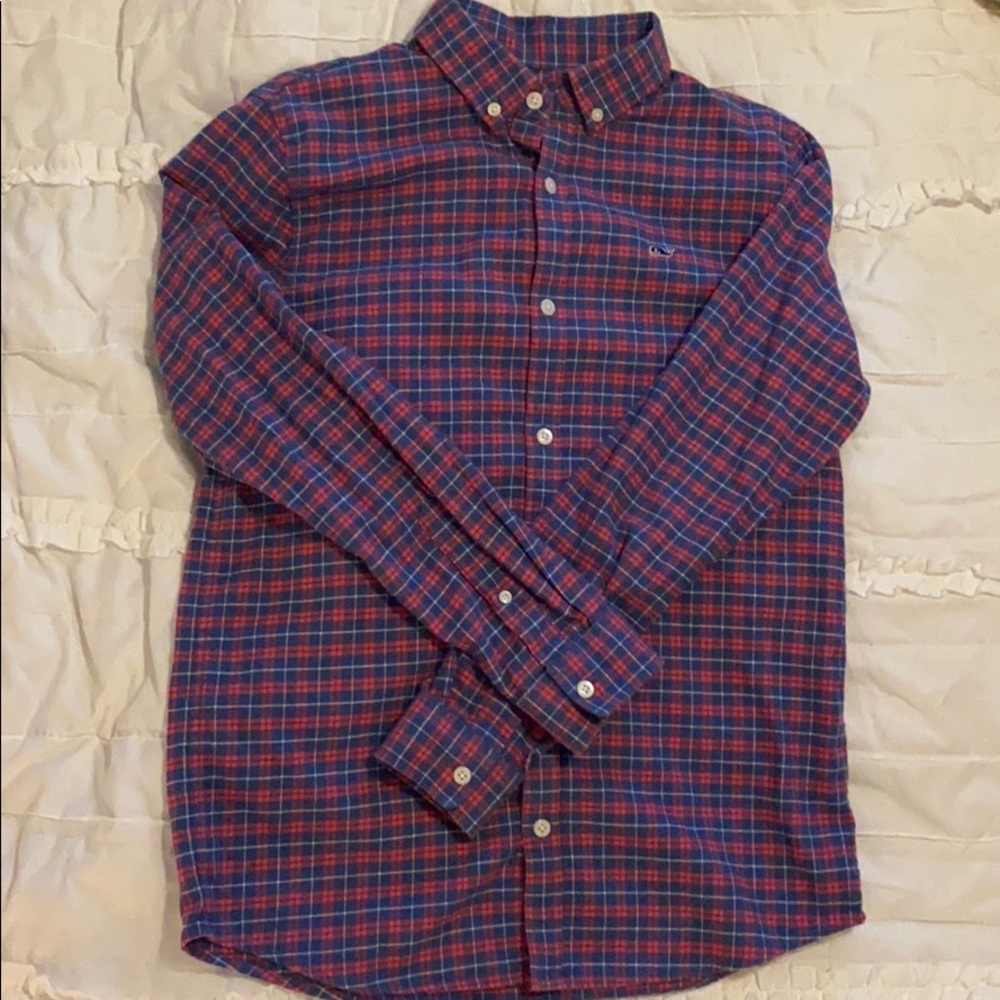 Boys flannel, vineyard vines, L